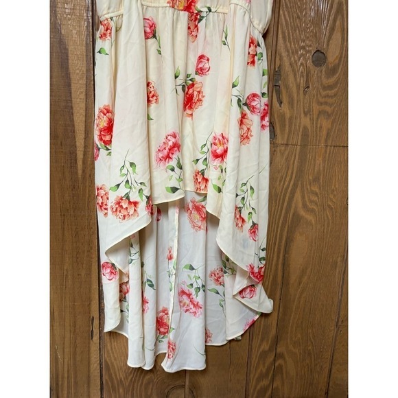 Torrid Size 1 Sleeveless Hi Low Flowy Floral Tunic Dress - Picture 3 of 6